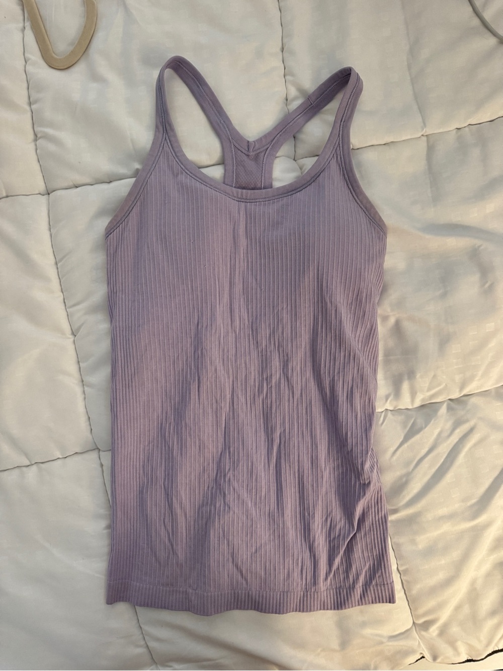 lululemon athletica Lavender Ribbed Racerback Tank